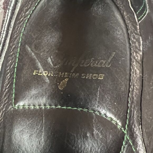 Vtg FLORSHEIM ROYAL IMPERIAL Cordovan Leather Saddle Oxfords Sz 8 - Picture 8 of 10